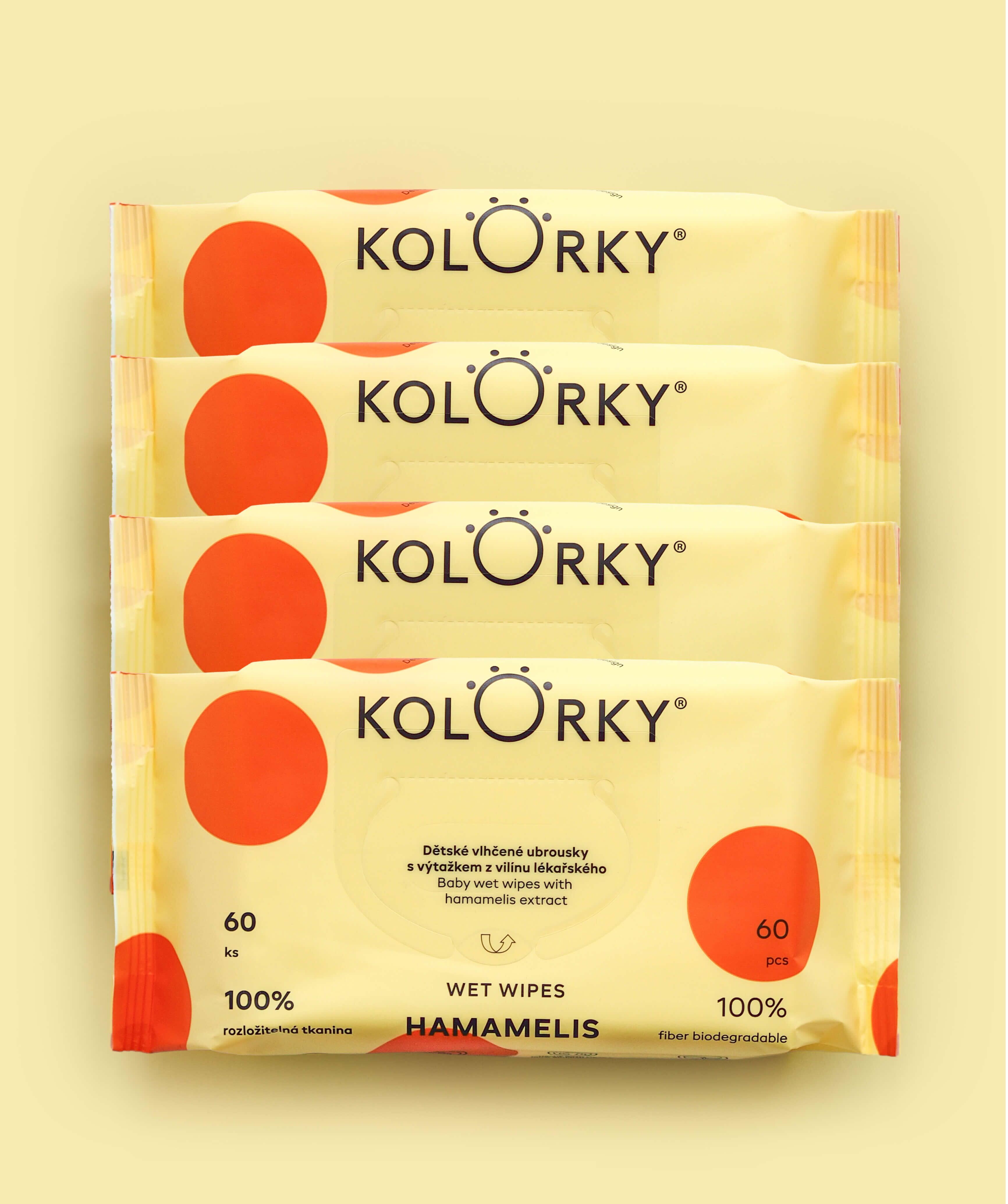 WET WIPES, Hamamelis, 4 opakowania